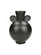 JK Home Decoration Decorative Vase Black 16x14x23cm