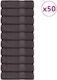 vidaXL Set 50 Hotel Face Towels 100x50 cm Charcoal