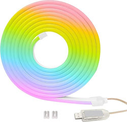 Rixme Wasserdicht LED-Streifen 5V mit RGB Licht 5m