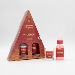 Corona Di Fiori Red Candle
