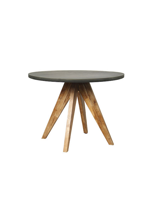 Caldera Rund Tisch Speisesaal aus Zement Cement 120x120x74.5cm