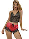 Subblime Καλοκαιρινό Babydoll Black, Red