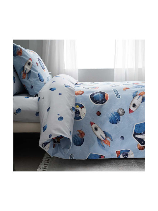 Vesta Home Μονό με Λάστιχο Apollo Μπλε 170x260cm