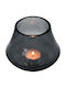 JK Home Decoration Candle Holder in Black Color 12x12x10cm 1pcs