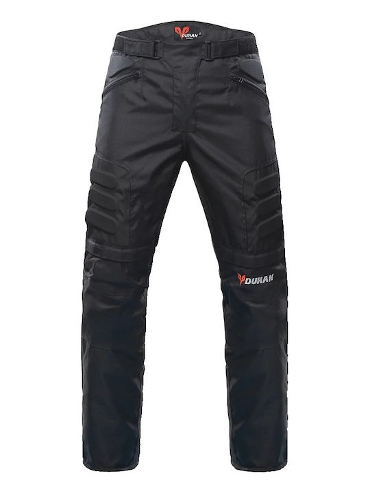 Men's Winter Cotton Motorcycle Pants Black