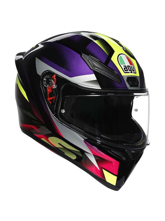 AGV K1 S Fastlap Black/Purple/Pink Motorcycle H...