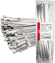AMiO Legături Metalice Cablu 400mmx7.9mm Gri (100 Buc) 04326 AMiO Legături Metalice Cablu 400mmx7.9mm Gri (100 Buc) 04326