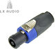 Conector Prelungitor Speakon 4 pini 4spk-bk Lx-audio pentru Boxe