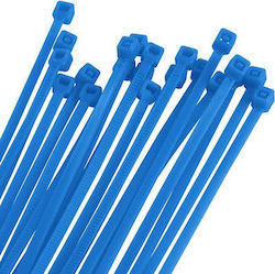 Arte Plast Δεματικά Καλωδίων Πλαστικά 100mmx3.6mm σε Μπλε χρώμα (100τμχ)