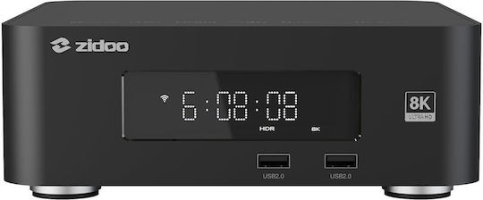 Zidoo TV Box 4K UHD with WiFi 6GB RAM and 6GB Storage Space with Operating System Android