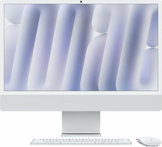 Apple iMac 24" 2024 (M4-10-Core/16GB/256GB SSD/10-Core GPU/macOS) Nano-Texture Silver US