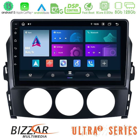 Bizzar Auto-Audiosystem für Mazda MX-5 2005-2015 (Bluetooth/USB/WiFi/GPS/Apple-Carplay/Android-Auto) mit Touchscreen 9"