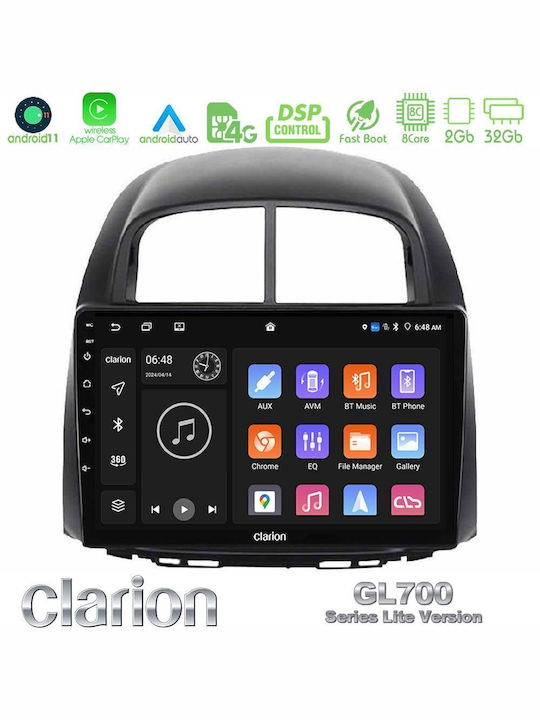Clarion Car Audio System for Daihatsu Sirion Subaru Justy 2006-2012 (Bluetooth/USB/WiFi/GPS/Apple-Carplay/Android-Auto) with Touch Screen 10"