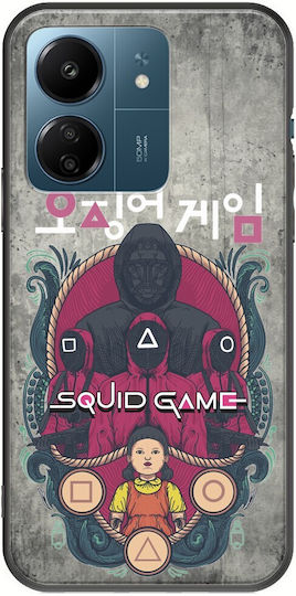 Squid Game Xiaomi Redmi 13c Schwarzes TPU Schwarzes Silikon