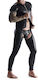 Herren Jumpsuit Overall Schwarz S