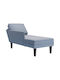 Recliner Stoff Blau L132xW56xH70cm