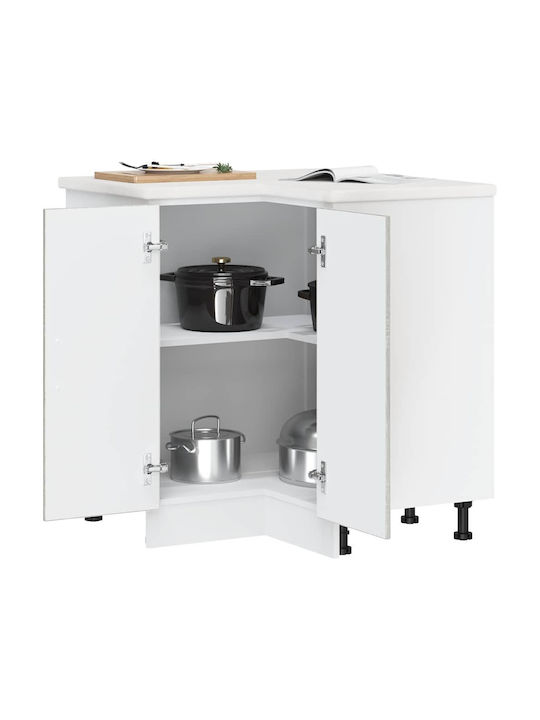Dulap de Colț pardoseală Gray Sonoma 75.5x75.5x...