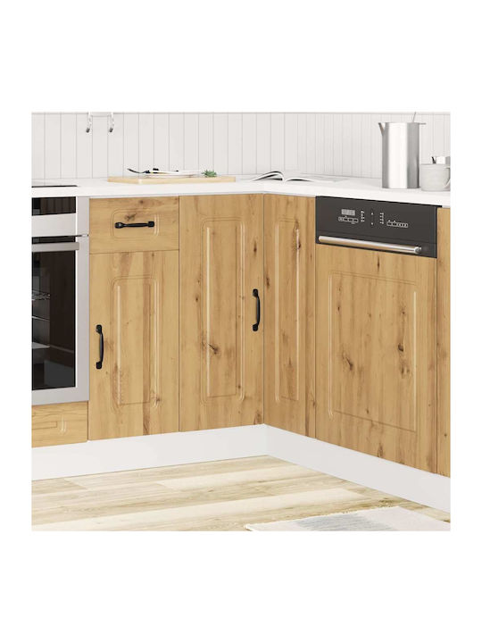 Eckschrank Boden Coffee 75.5x75.5x81.5cm