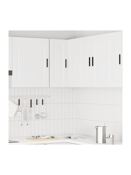 Ъглов Шкаф Окачен Бял 57x57x60бр
