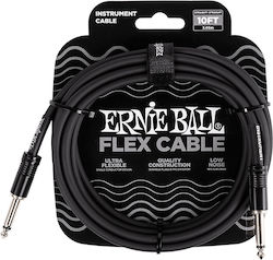 Ernie Ball Flex 6,3mm Stecker - 6,3mm Stecker 3m Ernie Ball Flex 6,3mm Stecker - 6,3mm Stecker 3m