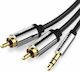 Vention 3.5mm Jack Cable 3.5mm Male - 2x RCA Male Black 10m BCFBL