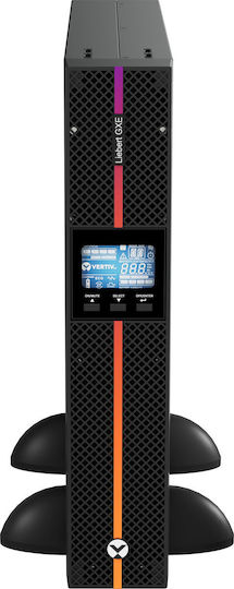 Vertiv UPS GXE3-1000IRT2UXL 1000VA/900W Rack Tower Uninterruptible Power Supply Input C14/C13 x 8 Output Rails 13811436 767041034394
