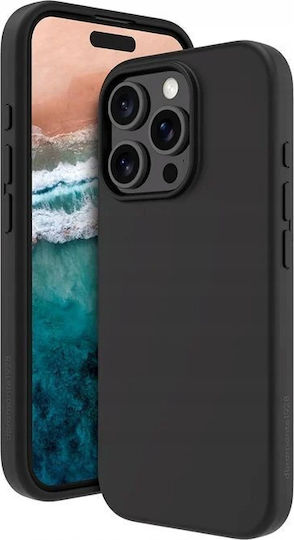 dbramante1928 Back Cover Silicon Negru (iPhone 16 Pro)