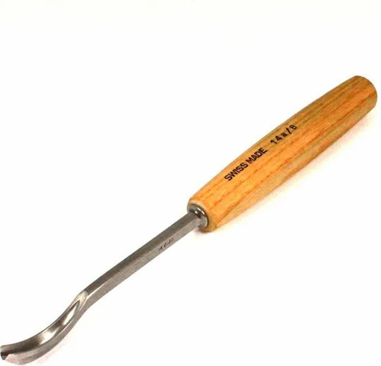 Pfeil Holzschnitzbeitel 14a/8 Löffelförmige Klinge V-Schneide 55° 8mm