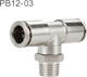 Pb12-03 Laize Nickel-Plated Copper Male Pneumatic Quick Connector