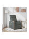 Πολυθρόνα Relax Massage με Υποπόδιο Σκούρο Γκρι 69x86x100cm