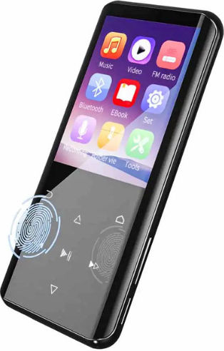 Ruizu MP3 Player (16GB) with Screen 1.8" Black