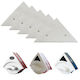 Set of 5 Replacement Blades for Double Magnetic Window Cleaners for Glass Thickness between 3 and 18 mm, White