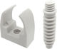 Cleme rotunde albe pentru cabluri 25mm Ecp-25 Chs pachet de 10 bucăți