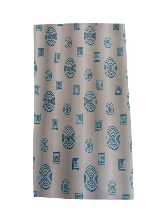 Cyclops Shower Curtain Fabric Blue