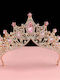 Official Ultra-Shiny Princess Tiara/Crown - Fancy Rhinestones Pearls Dazzling Diamonds Gold Rose
