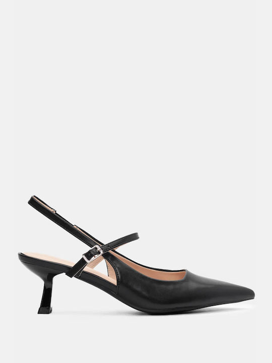 Luigi Pointed Toe Black Heels