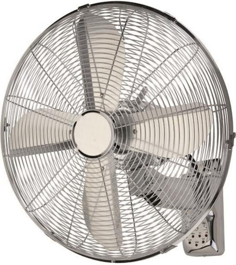 Wandventilator 50W Lüfterdurchmesser 40cm mit Fernbedienung Silber