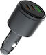 Devia Зарядно за кола 116W 3Спецификация с Портове: 1xUSB 2xType-C Черен Цвят