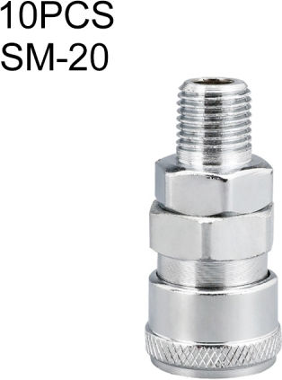 Laize Sm-20 10 Pcs C-type Self-lock Air Tube Pneumatic Quick Fitting Connector