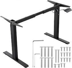 Vevor Сгъваема Метална Поставка За Бюро Черна 95x58x70см
