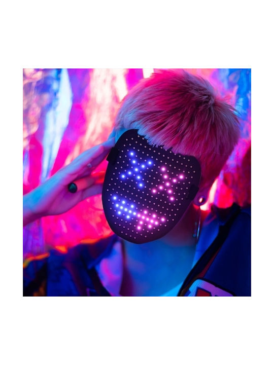 Μάσκα Φωταύγειας Led Αίσθηση Χειρονομίας Halloween Festival Party