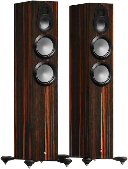 Monitor Audio Gold 300 6G Pair of Hi-Fi Speakers Floor 500W 3 No of Drivers W33.9xD46.3xH109.8cm. Macassar