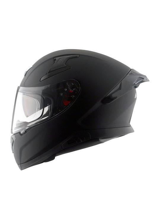 Axor Apex Solid Black Mat Motorcycle Helmet Full Face ECE 22.06 1600gr with Pinlock and Sunvisor