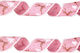 Christmas Imitation Hemp Ribbon Wire Length 2m Pink White Burrs