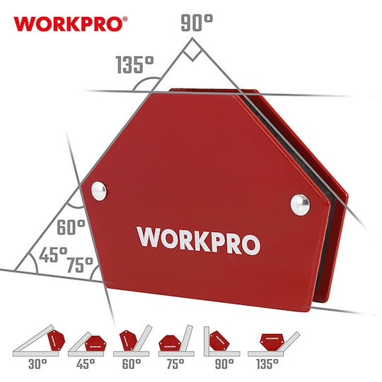 Schweißmagnet 125mm 5" 6 Positionen Wp232050 Workpro Karte