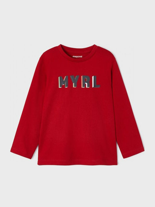 Mayoral Kids' Shirt Long Sleeve Goji Berry
