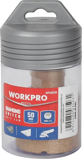 WorkPro Ποτηροτρύπανo με Διάμετρο 40mm για Πλακάκι
