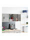Wandhängendes Wohnzimmer Schrank aus Spanplatte Grau 30x30x41cm