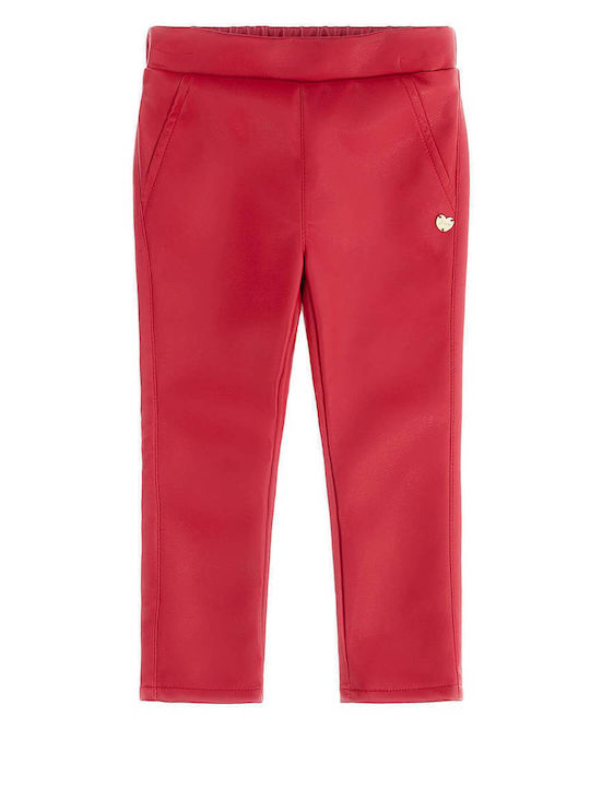 Pantaloni din Piele pentru Copii Red