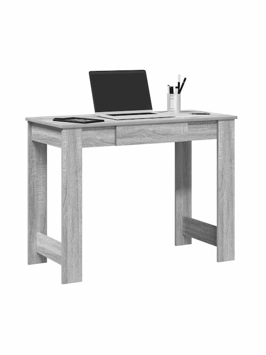 Desk Wooden Grey Sonoma 100x45x75cm